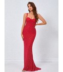 Red mermaid dress