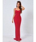 Red mermaid dress