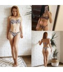 Leopard pushup band bikini