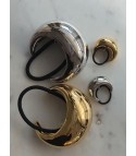 Domed metal tail accessories