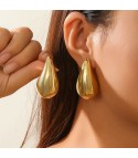 Rounded drop earrings