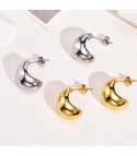 Rounded drop earrings