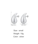 Rounded drop earrings