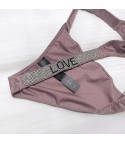 Rhinestone love briefs V