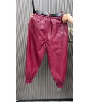 Grasu eco-leather cargo trousers