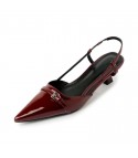 Chanelline Low Cherry Red