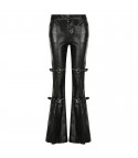 Oajng faux leather paw pant