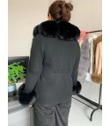 Cardigan with Ogrisd fur