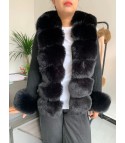 Cardigan with Ogrisd fur