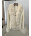 Cardigan with Ogrisd fur