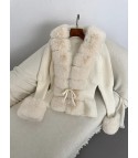 Cardigan with Ogrisd fur