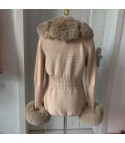 Cardigan with Ogrisd fur