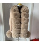 Cardigan with Ogrisd fur