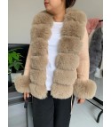 Cardigan with Ogrisd fur