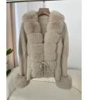 Cardigan with Ogrisd fur