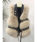 Gilet pelliccia rockzip