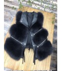 Rockzip fur vest