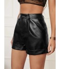 Fraga faux leather shorts