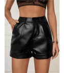 Fraga faux leather shorts