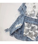 Klipka lace-denim jacket