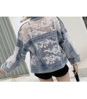 Klipka lace-denim jacket