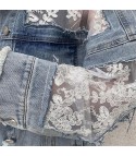 Klipka lace-denim jacket