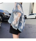 Klipka lace-denim jacket