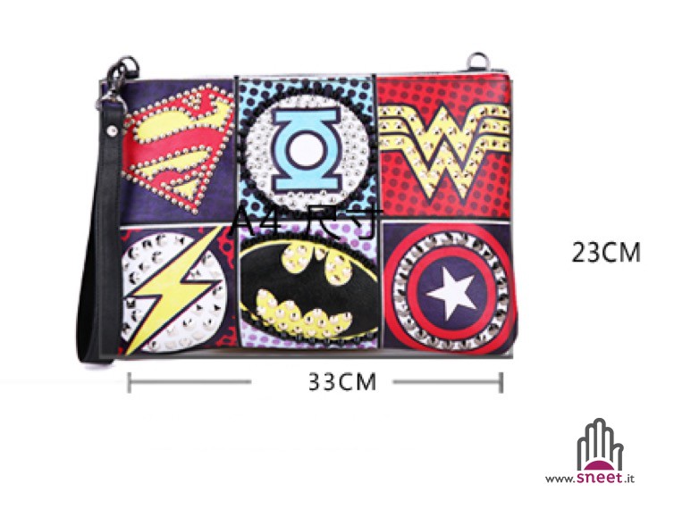 Bolso de mano de superhéroes
