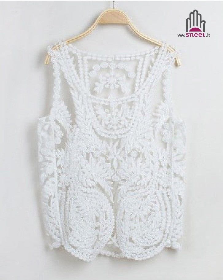 Stella lace top canotta