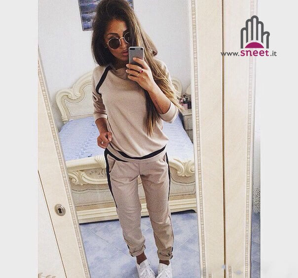 Chándal deportivo bicolor