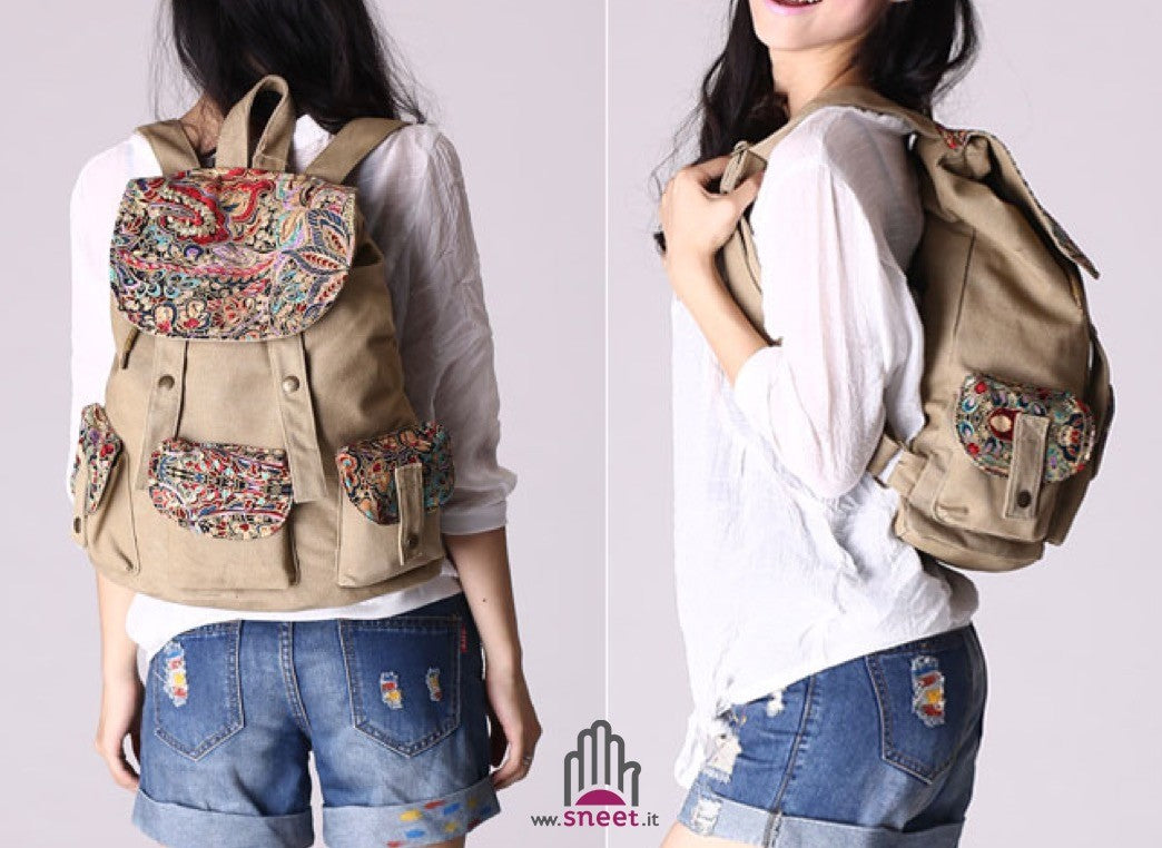 Vintage Oriental Backpack