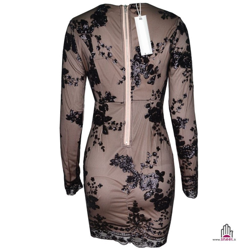 Silver sequinflow Dress