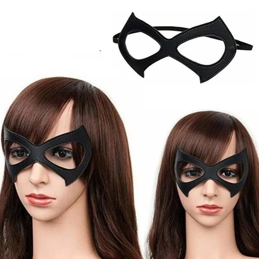 Maschera occhi in pelle PU gotica 
Per ballo in maschera cosplay