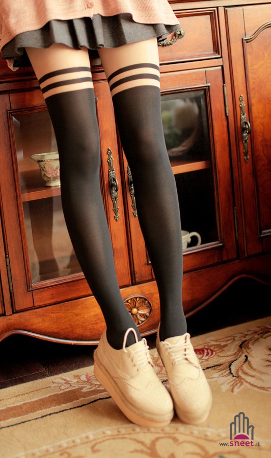 Collant multiple righe