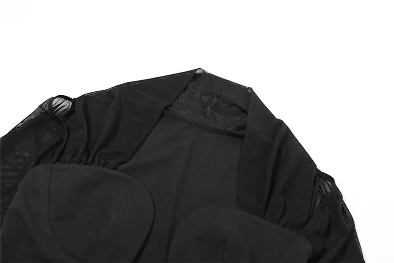 Abitino Superscollo Pady Nero abbinamento outfit | Dream Shop