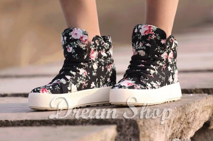 Sneakers Flowers