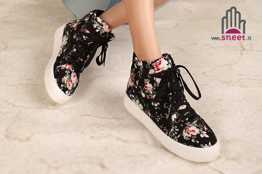 Sneakers Flowers