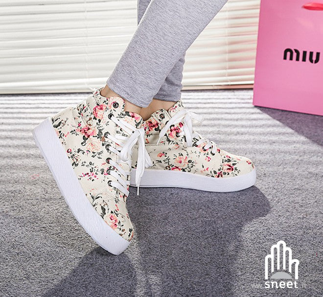 Sneakers Flowers