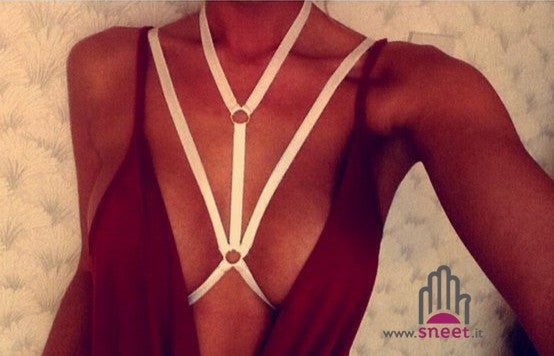 Bondage Bras white