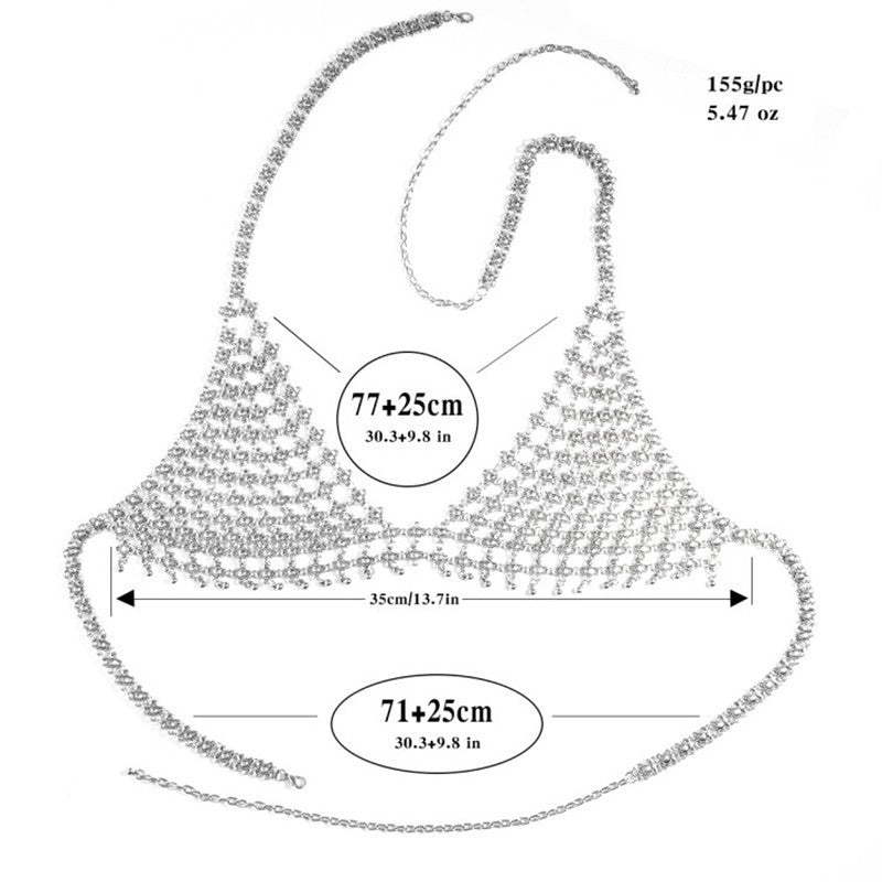 Faisy metal mesh bra