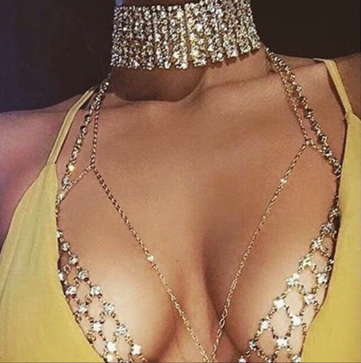 Rhinestone bra Missyh
