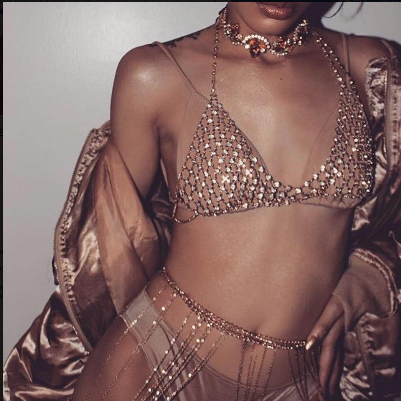 Rhinestone bra Missyh