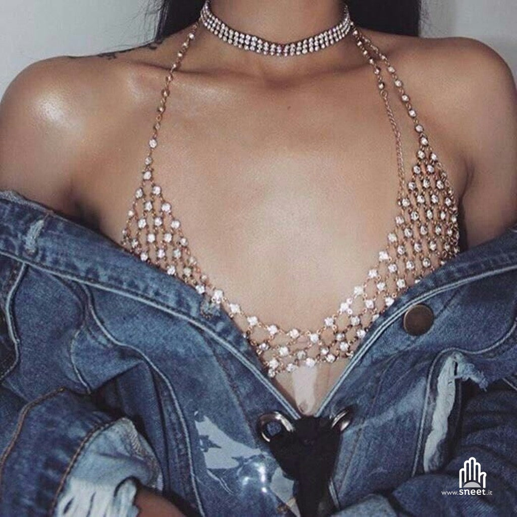 Rhinestone bra Missyh