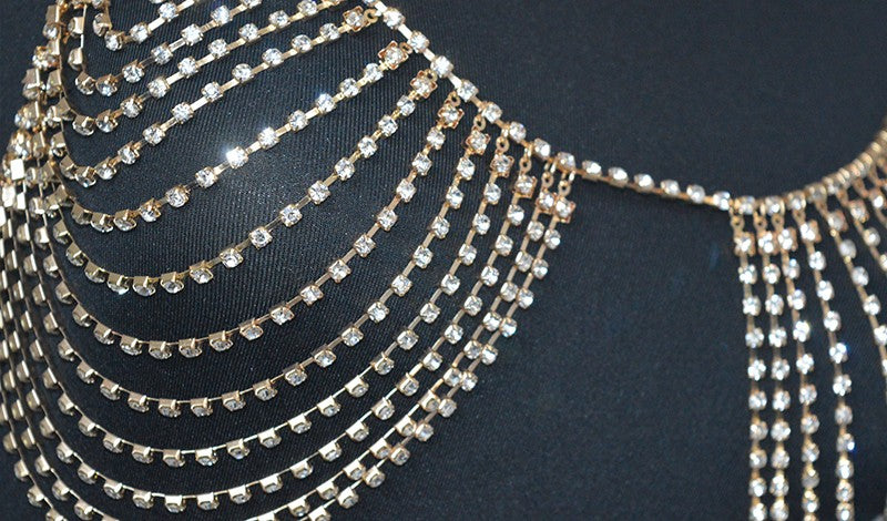 Rirhi Rhinestone Bra