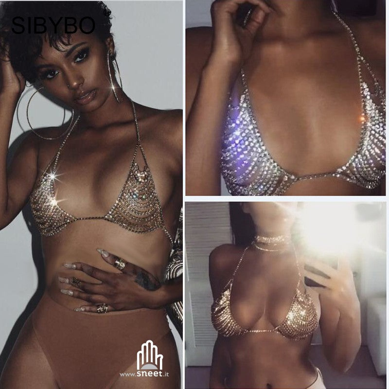 Rirhi Rhinestone Bra