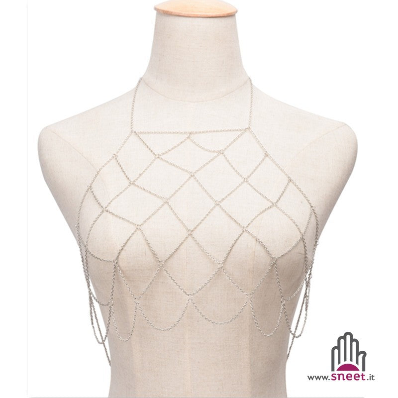 Glasya metal mesh top