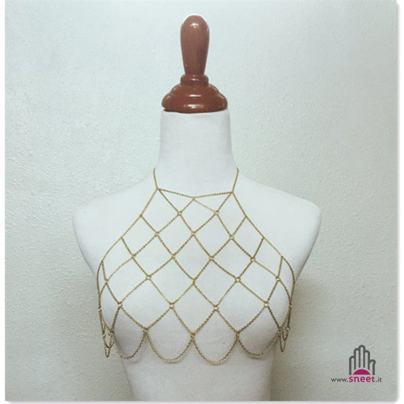 Glasya metal mesh top