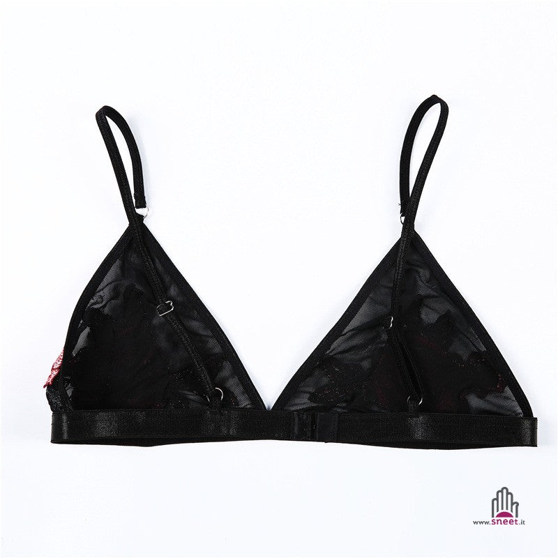 Reggiseno in tulle Roses