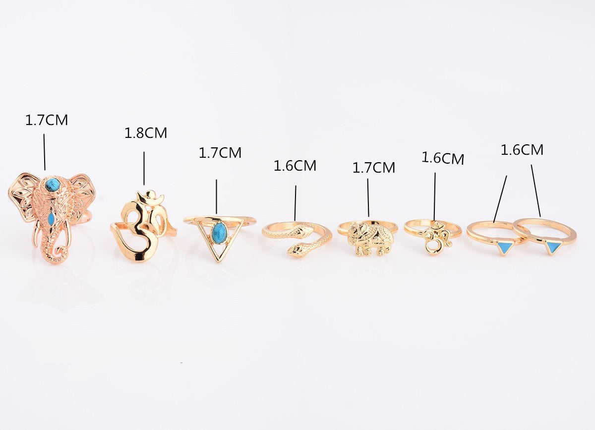 Boho Ring Set