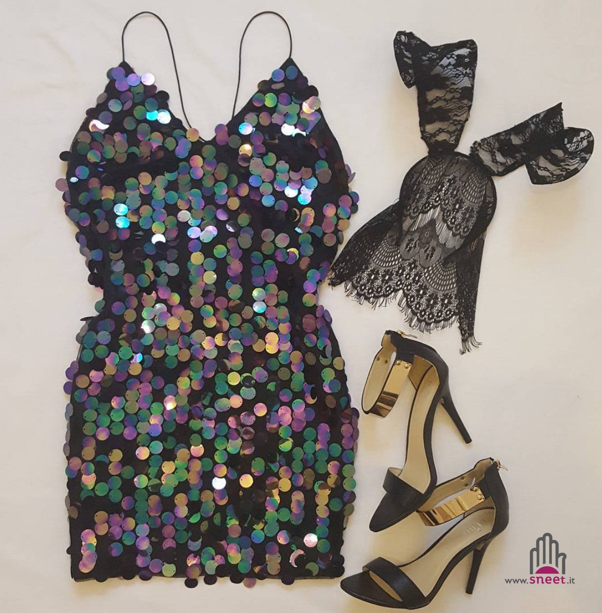 Abito pailettes Vrengler